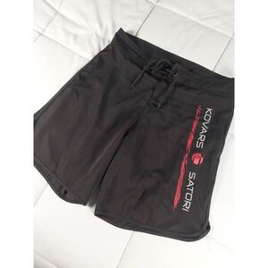 Revgear Fighter Trunks Mens XL Black MMA Shorts UFC Martial Arts Sparring